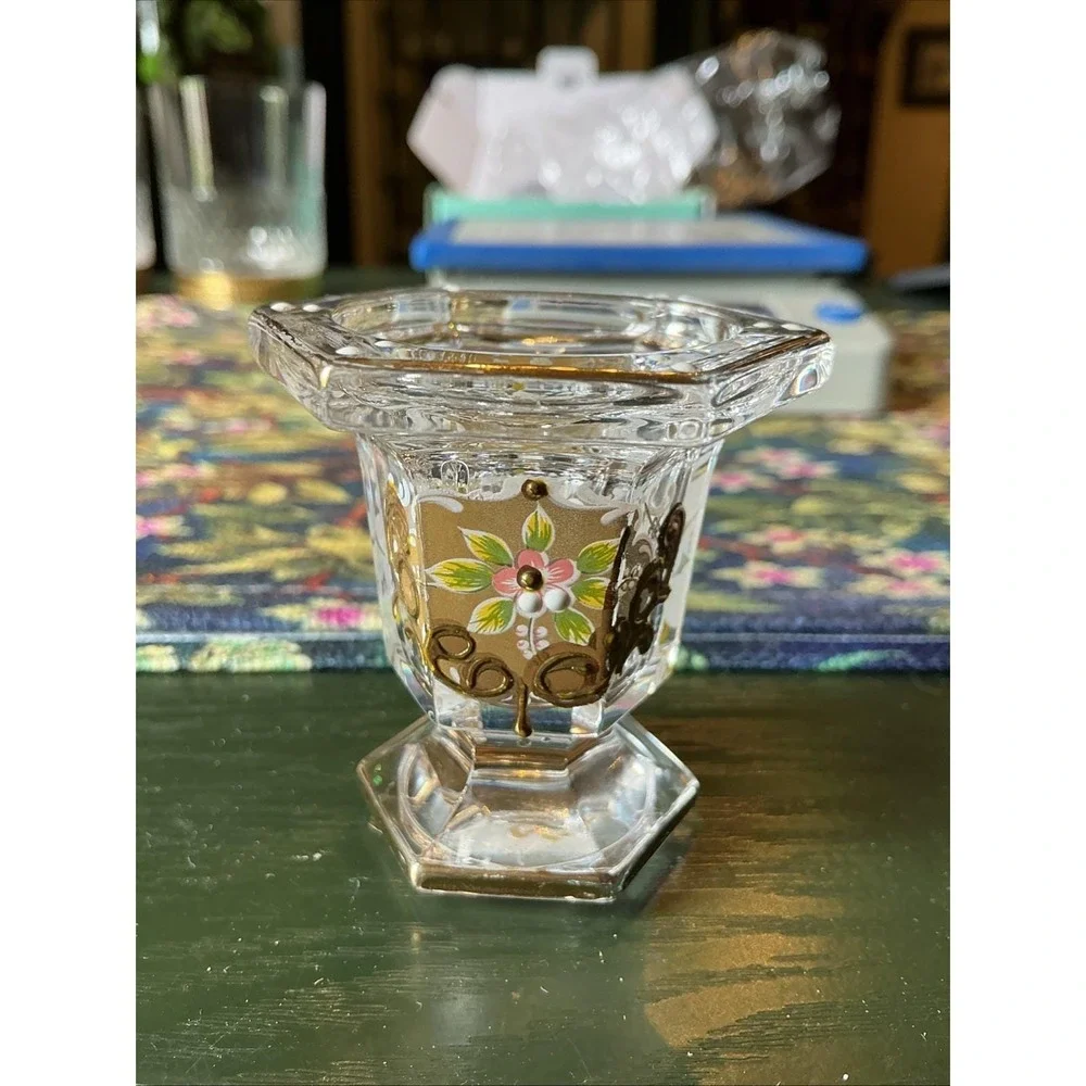 Vintage Murano Glass Hand Painted 2